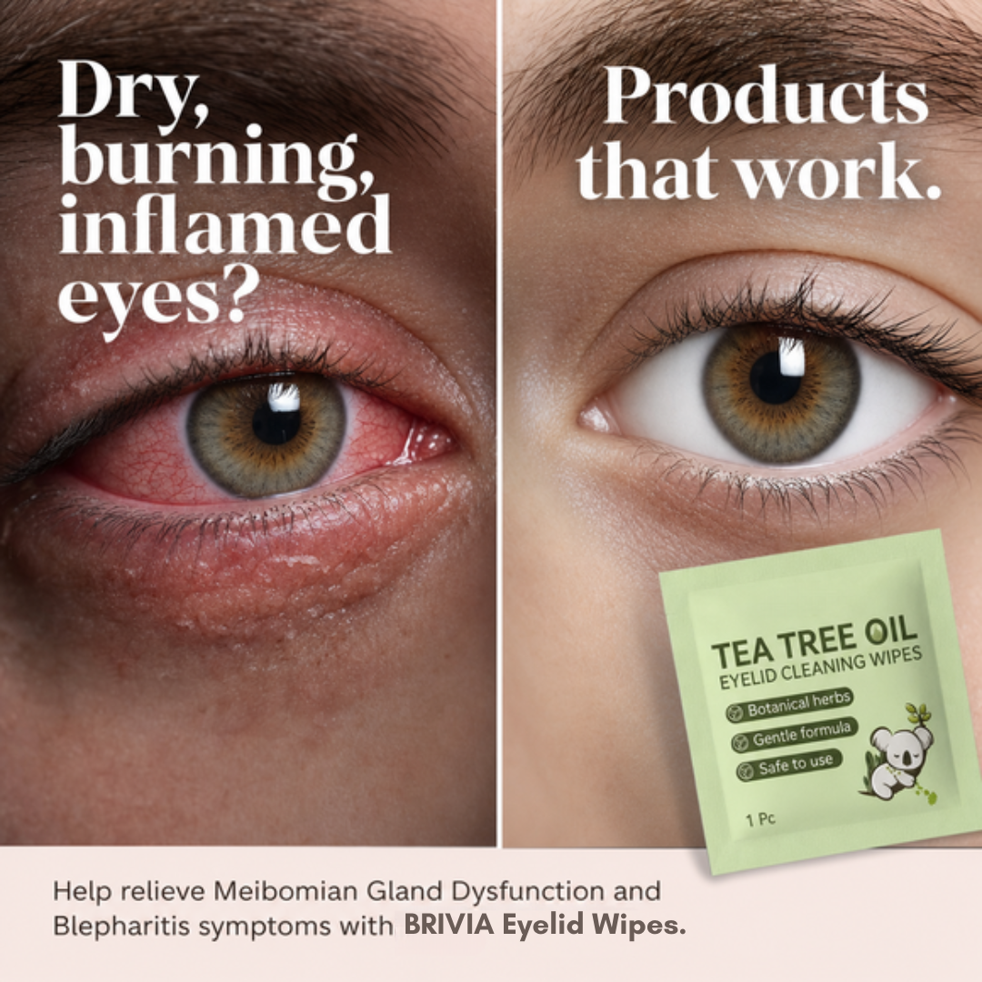 Brivia™ Tea Tree Oil Eyelid Wipes