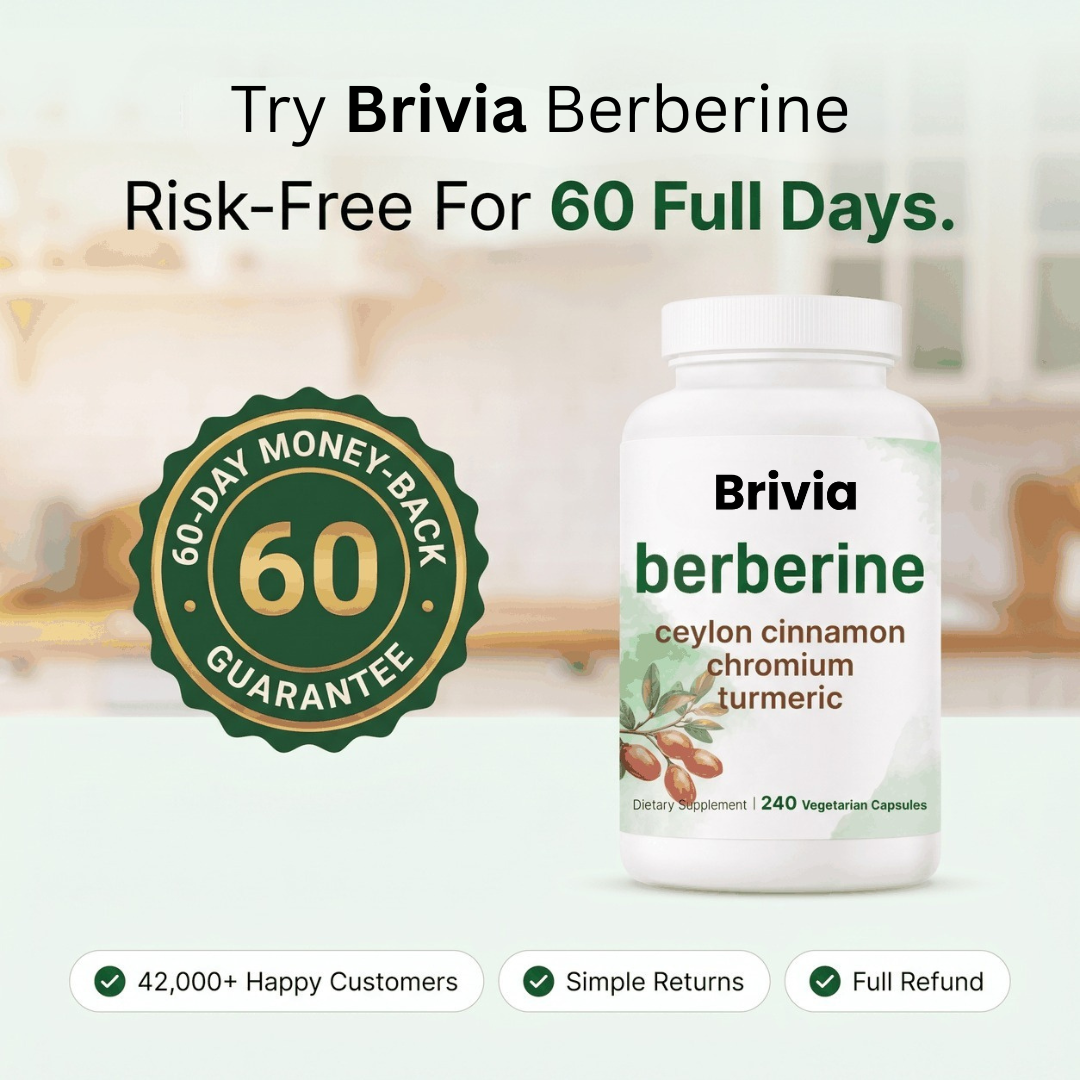 Brivia™ 4-in-1 Metabolic Formula with Ceylon Cinnamon | Berberine 1200mg