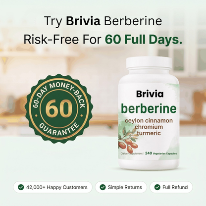 Brivia™ 4-in-1 Metabolic Formula with Ceylon Cinnamon | Berberine 1200mg