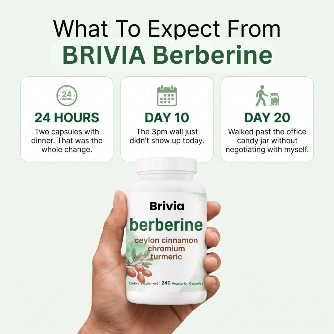 Brivia™ 4-in-1 Metabolic Formula with Ceylon Cinnamon | Berberine 1200mg