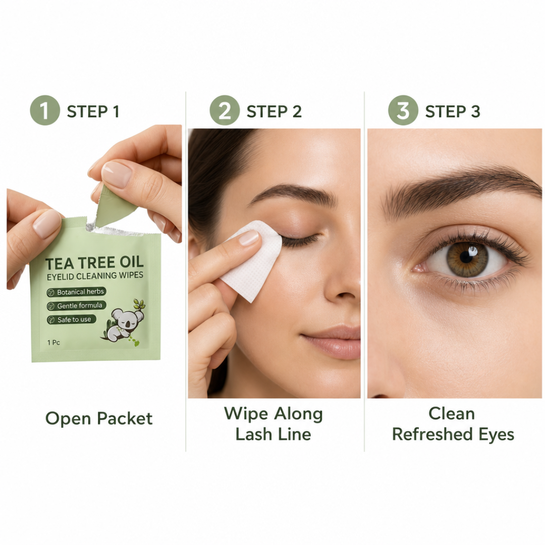 Brivia™ Tea Tree Oil Eyelid Wipes