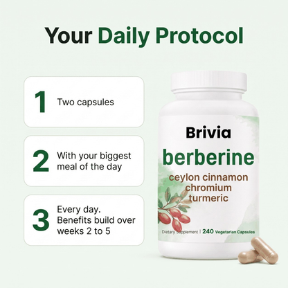 Brivia™ 4-in-1 Metabolic Formula with Ceylon Cinnamon | Berberine 1200mg