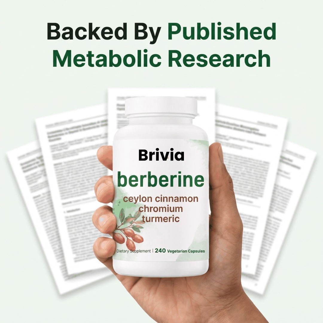 Brivia™ 4-in-1 Metabolic Formula with Ceylon Cinnamon | Berberine 1200mg